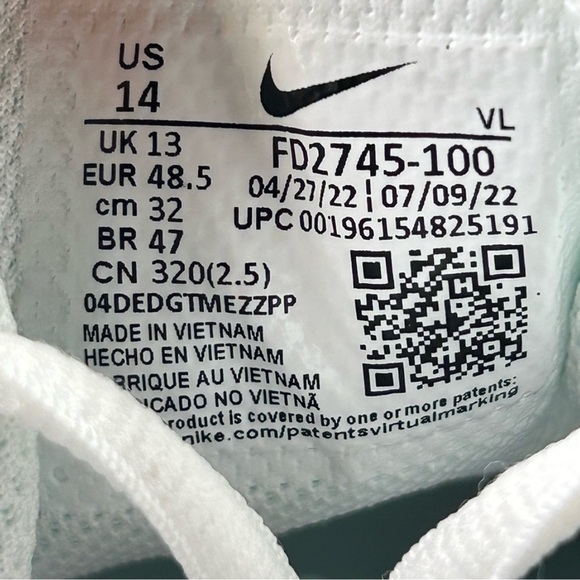 NEW Nike Alpha Huarache Elite 4 Metal Baseball Cleat Sneaker Men’s Size 9.5 14 - Picture 11 of 11